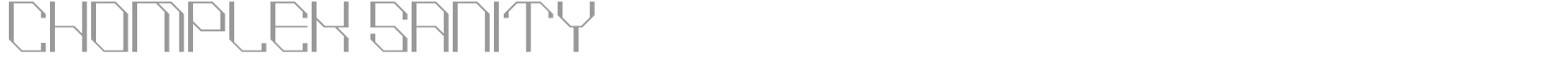 Chomplek Sanity font preview